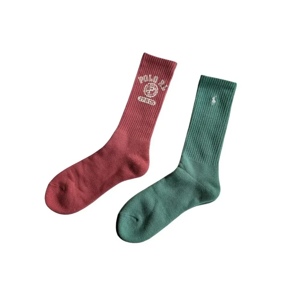 Polo Ralph Lauren Mens 4 Pair Crew Socks Collegiate Varsity Sz 10-13 NWT